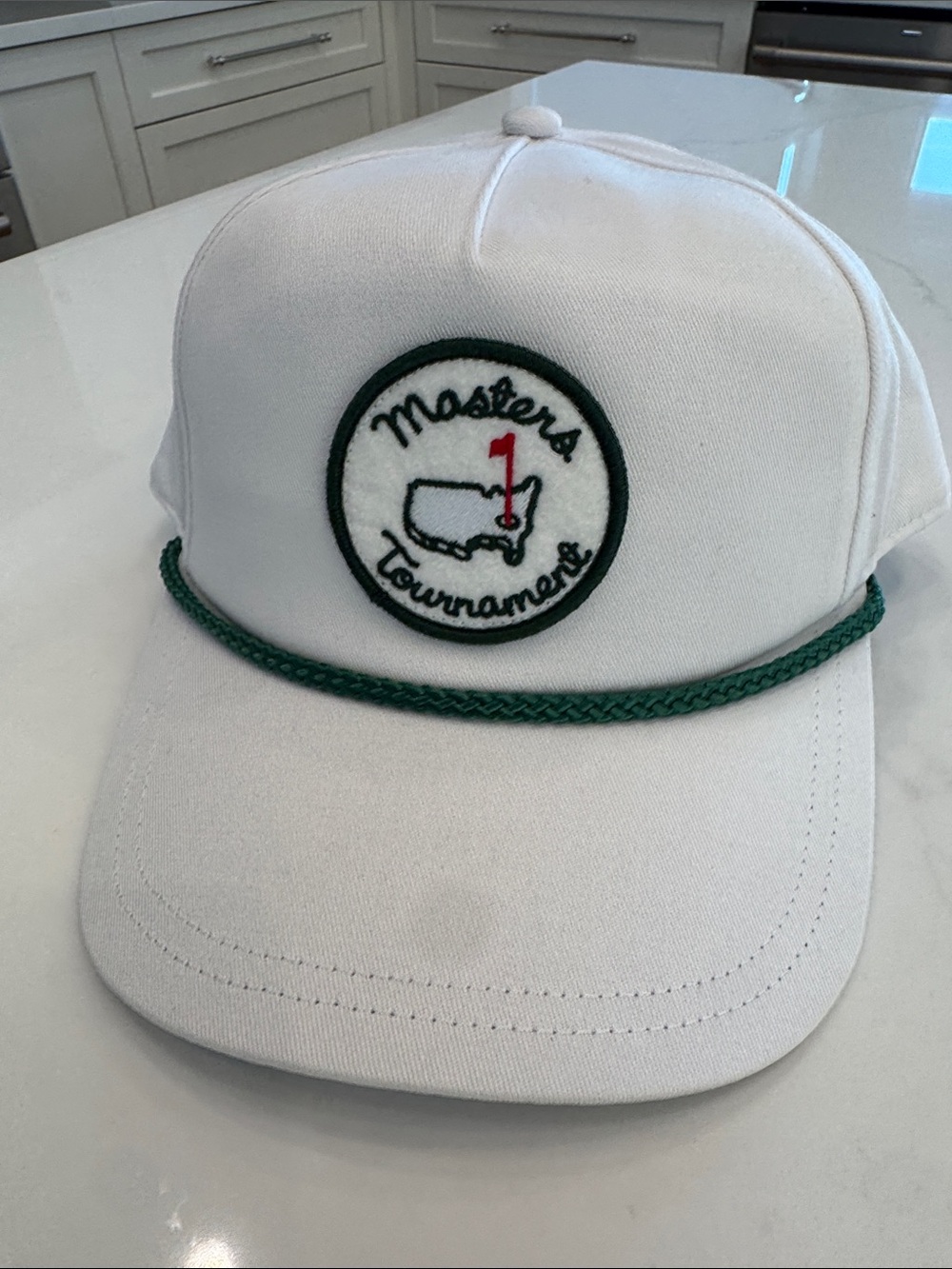 Masters Tournament White Rope-Trim Golf Hat